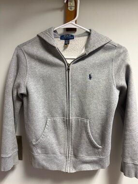 Polo by Ralph Lauren Light Gray Kids Zip Hoodie2 piece